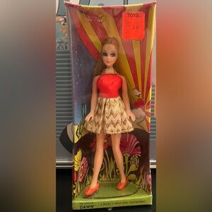 ⭐️Rare⭐️ New in box wrapped in plastic 1970 Dawn doll by Topper